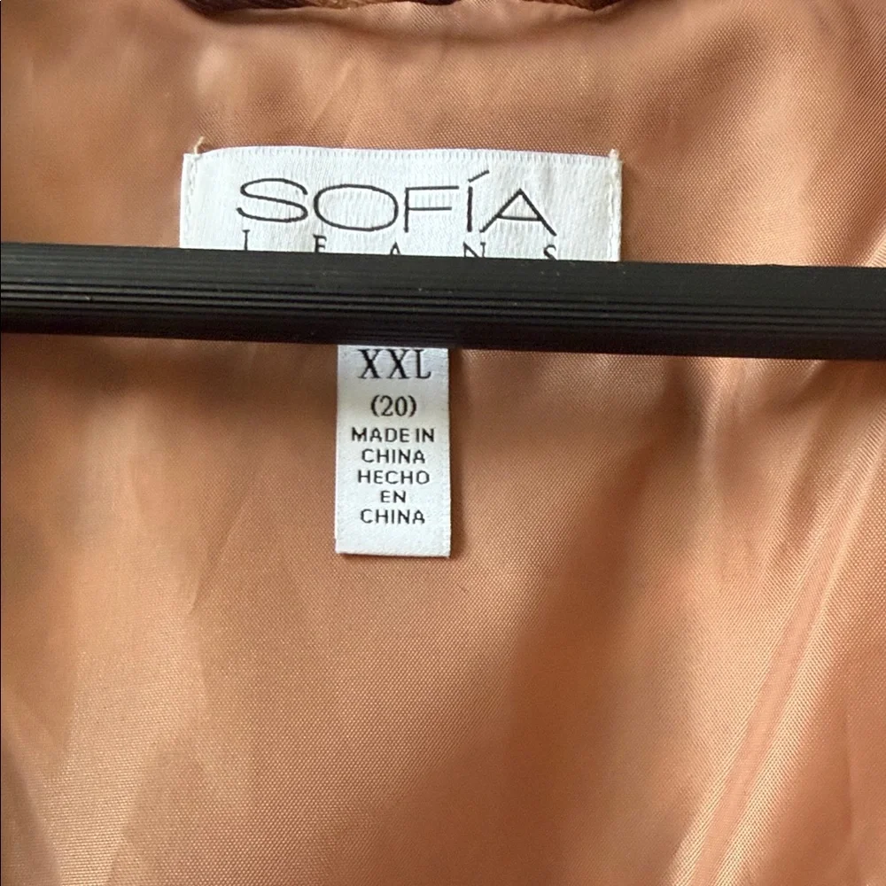 sofia by sofia vergara Leopard-Print Trench Coat - Brown & Tan - Picture 2 of 4